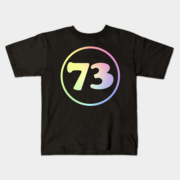 73 - The Best Number Kids T-Shirt by ScienceCorner